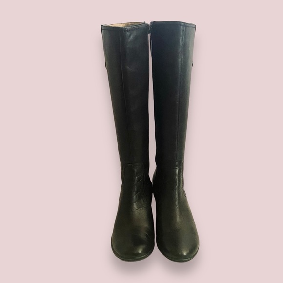 GNW Black Leather Button Side Boot Vintage Inspired SZ 6 - Picture 4 of 13